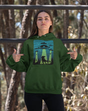 Load image into Gallery viewer, UFA Dinosaur T Rex Sky Full Of Stars Hoodie
