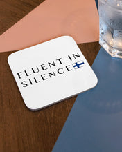 Load image into Gallery viewer, Fluent In Silence Custom Design For Personalized Nation Gift Coaster
