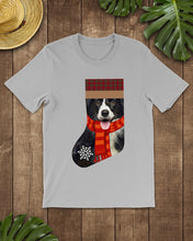 Load image into Gallery viewer, Santa Border Collie In Stock Gift For Dog Lovers Guys Tee
