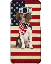 Load image into Gallery viewer, Lovely Phone Case With US Flag Gift For Spaniel Lovers Phone case
