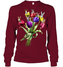 Load image into Gallery viewer, Vintage Funny Donkey With Tulip Trending For Donkey Lovers Unisex Long Sleeve
