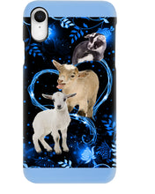 Load image into Gallery viewer, Lovely Phone Case Twinkling Blue Heart Gift For Goat Lovers Phone case
