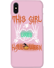 Load image into Gallery viewer, This Girl Loves Halloween Gift For Girls Phone case
