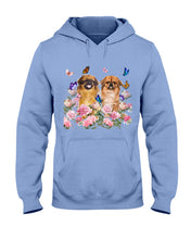 Load image into Gallery viewer, Pekingese With Peonies Gift For Dog Lovers Hoodie
