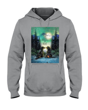 Load image into Gallery viewer, Dachshund Gift For Dog Lovers Snowy Night Together Hoodie
