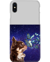 Load image into Gallery viewer, Chihuahua Blue Butterflies Sky Gift For Dog Lovers Phone case
