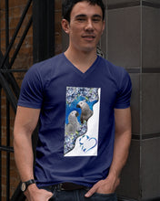 Load image into Gallery viewer, Magical Gray Couple African Parrot Gift For Bird Lovers Guys V-Neck
