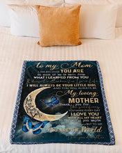 Load image into Gallery viewer, Giving For  Mama Love You With All My Heart   Custom Design Fleece Blanket
