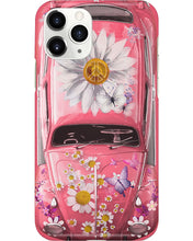 Load image into Gallery viewer, Pink Phone Case With Flowers And Butterfly Gift For Pink Lovers Phone case
