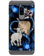 Load image into Gallery viewer, Lovely Phone Case Twinkling Blue Heart Gift For Goat Lovers Phone case
