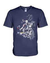 Load image into Gallery viewer, You're Not Alone Motorcycle Axe Gift For Men Guys V-Neck
