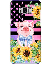 Load image into Gallery viewer, Pig America Flag Sunflower Special Custom Design Phone case
