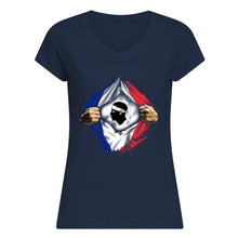 Load image into Gallery viewer, Corse Super Hero Flag Patriot Gift For Men Ladies V-Neck
