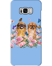 Load image into Gallery viewer, Pekingese With Peonies Gift For Dog Lovers Phone case
