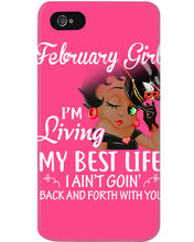 Load image into Gallery viewer, Betty Boop February Girl Living My Best Life Birthday Meaningful Gift Phone case
