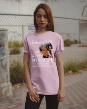 Load image into Gallery viewer, Betty Boop February Girl Living My Best Life Birthday Meaningful Gift Guys Tee
