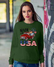 Load image into Gallery viewer, Horse Made In The America Red Car Gift For Horse Lovers Sweatshirt
