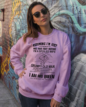 Load image into Gallery viewer, A Spoiled Wife Of An October Grumpy Old Man Birthday Meaningful Gift Sweatshirt
