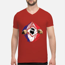 Load image into Gallery viewer, Corse Super Hero Flag Patriot Gift For Men Guys V-Neck
