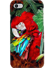 Load image into Gallery viewer, Red Parrot Jungle Forest Gift For Bird Lovers Phone case
