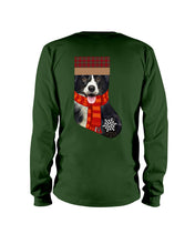 Load image into Gallery viewer, Santa Border Collie In Stock Gift For Dog Lovers Unisex Long Sleeve
