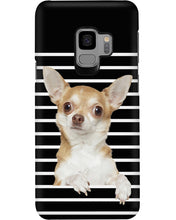 Load image into Gallery viewer, ln Chihuahua Horizontal Stripes Gift For Dog Lovers Phone case
