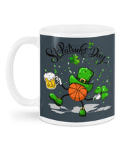 Load image into Gallery viewer, Basketball Saint Patrick's Day Gift For Basketball Lovers Mug
