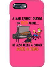 Load image into Gallery viewer, A Man Loves Beer And Dachshund Gift For Dog Lovers Phone case
