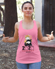 Load image into Gallery viewer, 2020 The Year When Shit Got Real Trending For Cat Lovers Ladies Flowy Tank
