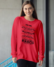 Load image into Gallery viewer, This Girl Has Fought A Thousand This Girl Was Born In March Unisex Long Sleeve
