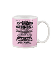Load image into Gallery viewer, Lucky Daughter Of A June Freaking Awesome Dad Birthday Gift Mug
