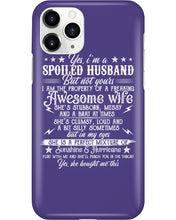Load image into Gallery viewer, Shes Stubborn Messy And A Brat At Times Black Gift For Husband Phone case
