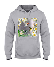 Load image into Gallery viewer, Hummingbird With English Daisy Gift For Birds Lovers Hoodie
