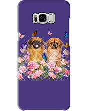 Load image into Gallery viewer, Pekingese With Peonies Gift For Dog Lovers Phone case
