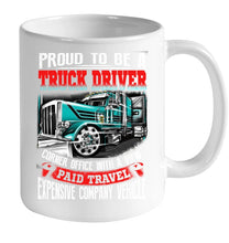 Load image into Gallery viewer, Proud To Be A Truck Driver Corner Office With A View Mug
