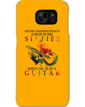 Load image into Gallery viewer, Never Underestimate A 60 Year Old Man Can Play A Guitar Phone case
