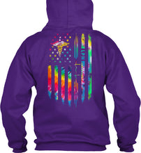 Load image into Gallery viewer, Veterinary Symbol LPN America Flag Unique Custom Design Hoodie
