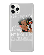 Load image into Gallery viewer, Betty Boop February Girl Living My Best Life Birthday Meaningful Gift Phone case
