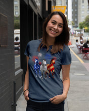 Load image into Gallery viewer, Lovely Phone Case Horse Freedom Firework Gift For Horse Lovers Ladies Tee
