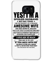 Load image into Gallery viewer, I'm A Spoiled Husband But Not Yours - Awesome Wife Who Was Born In January Phone case
