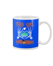 Load image into Gallery viewer, This Girl Loves Halloween Gift For Girls Mug
