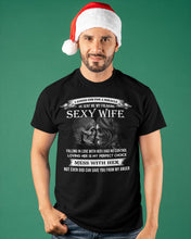 Load image into Gallery viewer, Shes Stubborn Messy And A Brat At Times Black Gift For Husband Guys Tee
