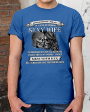 Load image into Gallery viewer, Shes Stubborn Messy And A Brat At Times Black Gift For Husband Guys Tee
