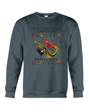 Load image into Gallery viewer, Never Underestimate A 60 Year Old Man Can Play A Guitar Sweatshirt
