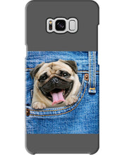 Load image into Gallery viewer, baby Pug In Denim Pocket Gift For Dog Lovers Phone case
