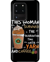 Load image into Gallery viewer, The Quarantine Time With Yarn And Coffee Gift For Women Phone case
