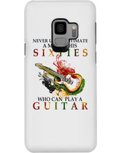 Load image into Gallery viewer, Never Underestimate A 60 Year Old Man Can Play A Guitar Phone case
