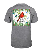 Load image into Gallery viewer, Scarlet Macaw With Butterflies I Am Always With You Gift For Lover Guys Tee
