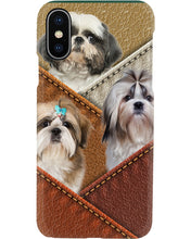 Load image into Gallery viewer, Three Cute Shih Tzu In Bag Gift For Dog Lovers Phone case
