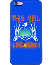 Load image into Gallery viewer, This Girl Loves Halloween Gift For Girls Phone case
